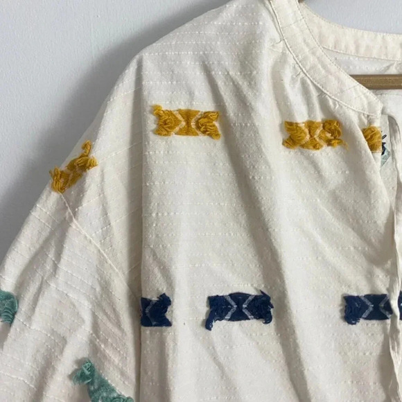 Lou & Grey Embroidered Boho Peasant Top - Picture 8 of 15